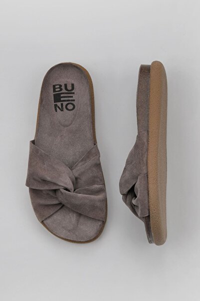 Bueno Shoes Γυναικείες Παντόφλες Mink Suede - Flat Design 01wu4715