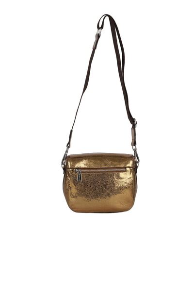 Bueno Shoes Bronze Shiny Leather Women's Crossbody Bag 01Wby3606