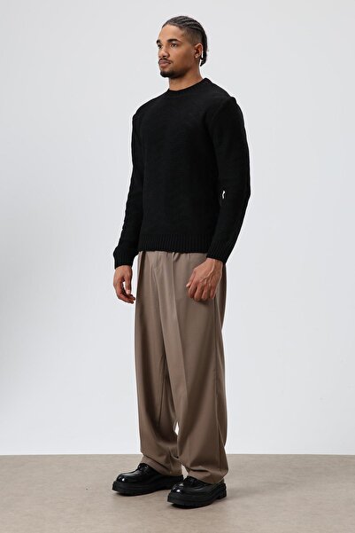 VAMOSCLO Baggy Fit Kumaş Pantolon Vizon