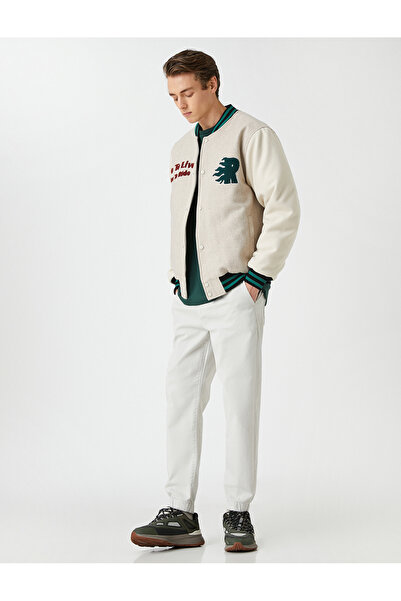 Koton Joggerhose mit Spitzenbund und Taschendetail