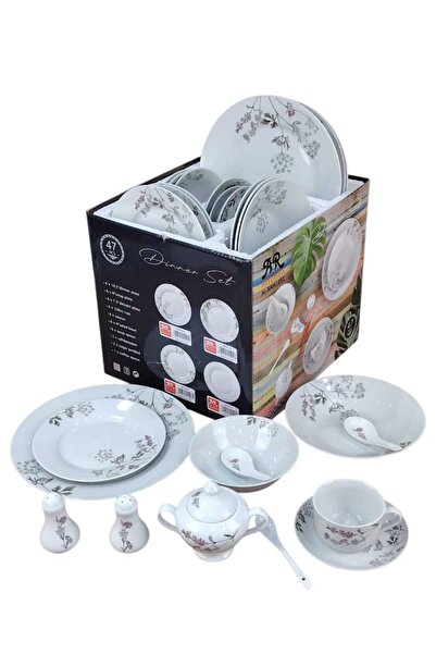 AR-Kitchen 47-piece porcelain breakfast set - round shape