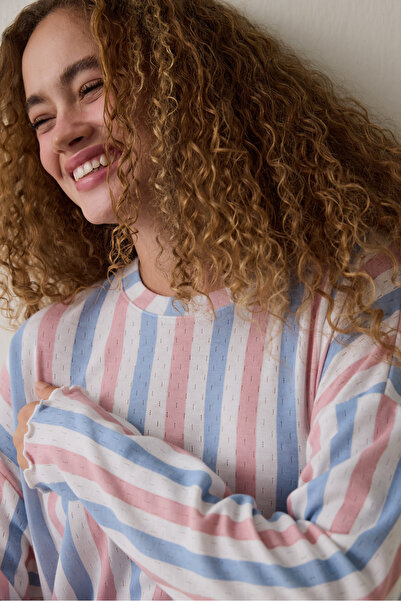 Penti Moonlight Crew Neck Thermal Effect Pajama Set