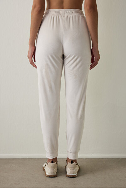 Penti Beige Soft Velvet Warm Thermal Jogger Sweatpants