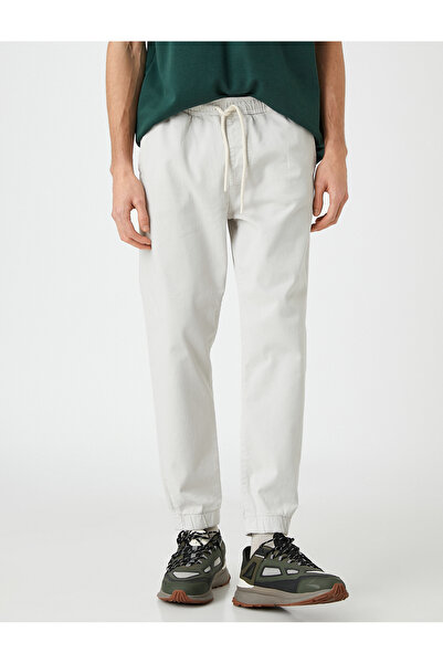 Koton Joggerhose mit Spitzenbund und Taschendetail