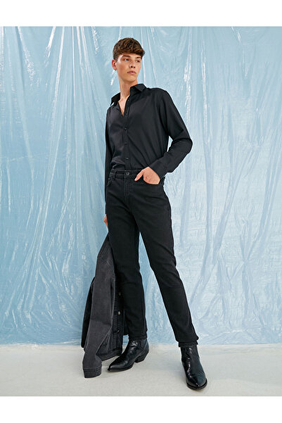 Koton Erkek Giyim Kot Pantolon 3wam40125bd Siyah Si?yah