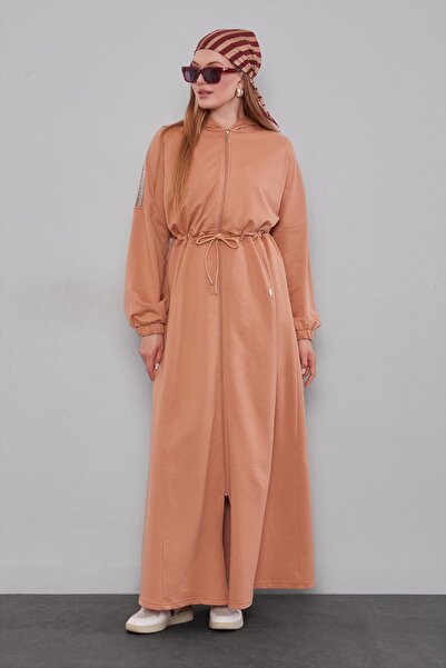 Levidor Φεράκι με κουκούλα καμήλας με λωρίδες με κορδόνι στη μέση