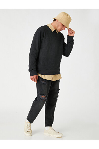Koton Basic Sweatshirt Crew Neck