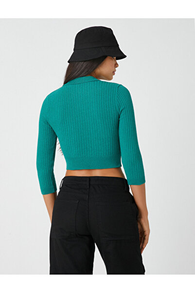 Koton Γυναικείο Πράσινο Πουλόβερ 3WAL90046HT