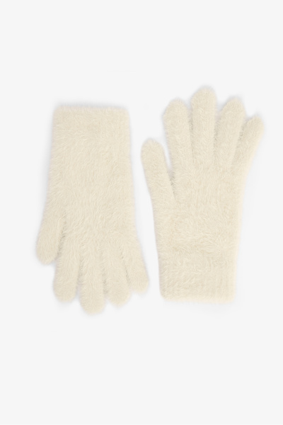 Penti Ecru Flora Soft Textured Gloves