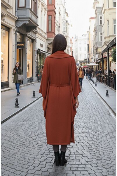 Cockatoo Women's Black Belted Long Kimono