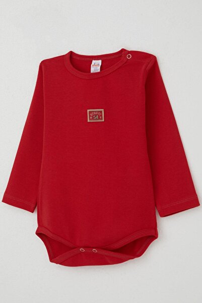 Breeze Baby Boy Snap-On Bodysuit with Text Printing, 9 Months-3 Years, Red