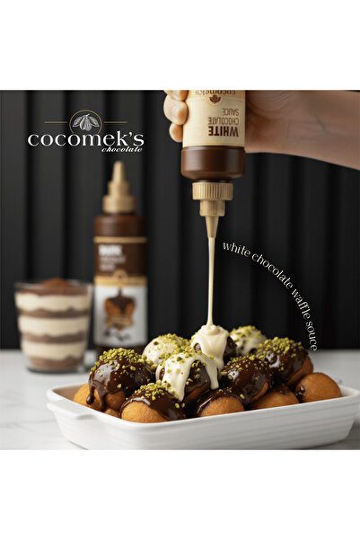 COCOMEKS Beyaz Çikolatalı Waffle Krep Pankek Sosu 300 GR
