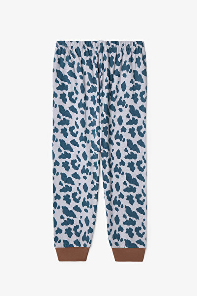 Penti Boy's Cow Print Long Sleeve Cotton 2-Piece Pajama Set