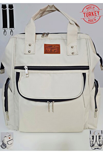 USF حقيبة ظهر كبيرة لتنظيم مستلزمات الأم والطفل مع جيب حراري