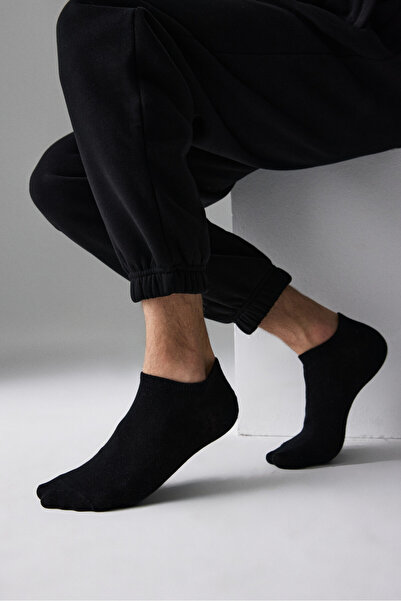 GRIMELANGE Pharazon Men's Organic Cotton 3 Pack Black Socks