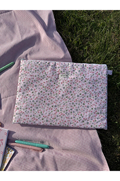 AXUM Pink Flower Pattern Laptop Tablet Case Compatible with All Inches 10-11-...