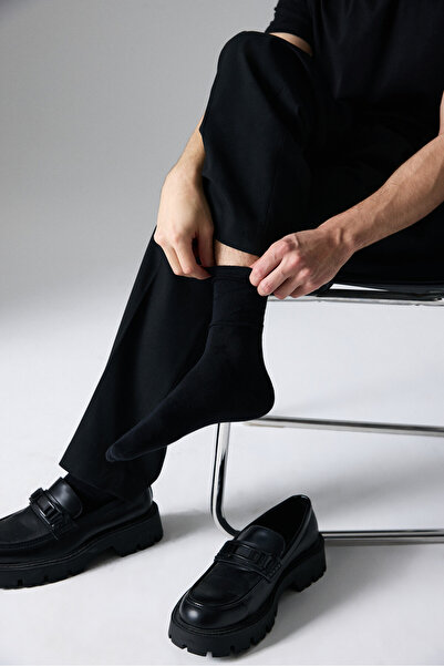 GRIMELANGE Oısın Bamboo 3 Pack Men's Black Socks