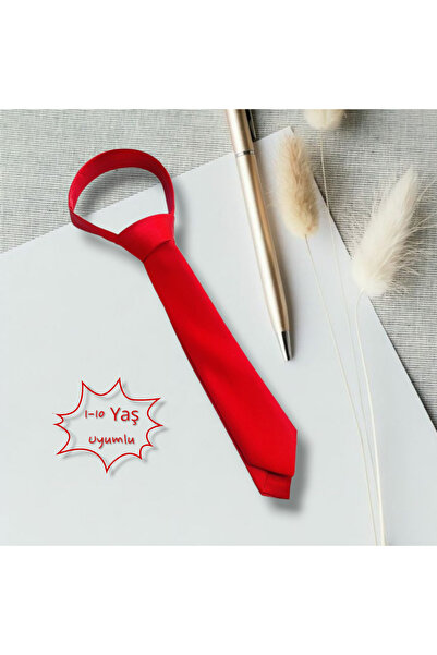 Algitsin O L A Children's Tie Red 1-12 Years