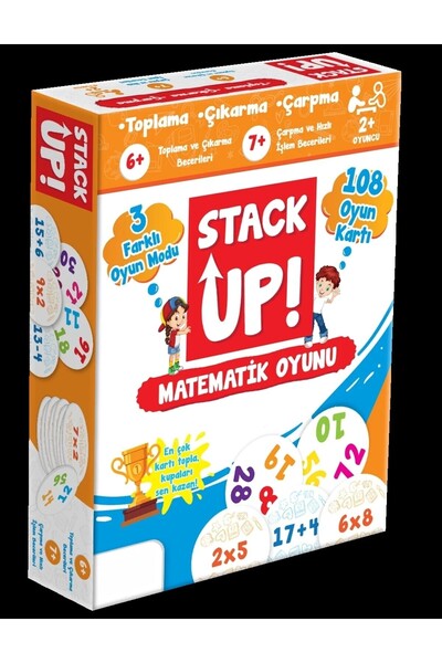 A&G Monarque Stack up I'M Learning Math! - Math Activity Game - Math Word Game - Mind Game Intelligence