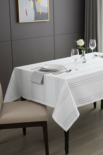 RKT Tekstil Dertsiz Leke Tutmaz Colber Beyaz Masa Örtüsü