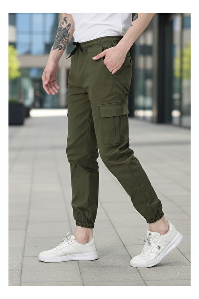 VIKUNYA Cargo Pocket Pack Cotton Men's Trousers with Side Pockets