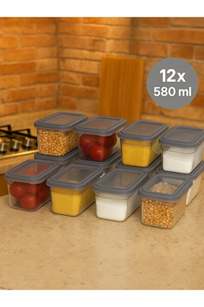 Nesto Home 12-Piece Food and Pulses Storage Set - Refrigerator and Freezer Or...