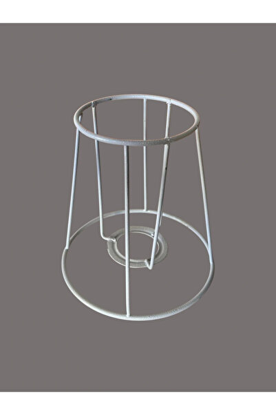 CONANA Conical Mini Lampshade Wire and Sconce Wire, Skeleton White Static Painted E27 (15 cm)