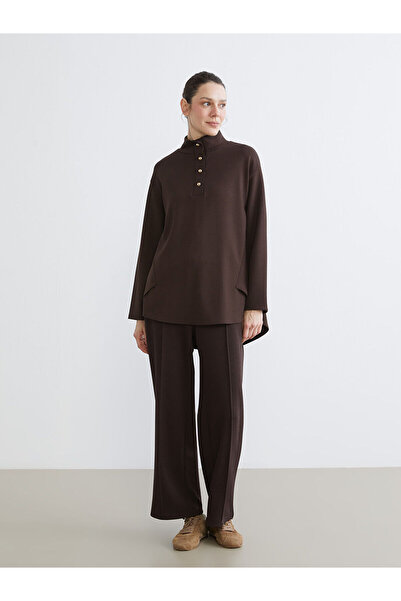 LC Waikiki Vizyon New Season Mock Neck Oversized Women's Tunic