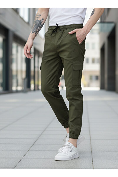 VIKUNYA Cargo Pocket Pack Cotton Men's Trousers with Side Pockets