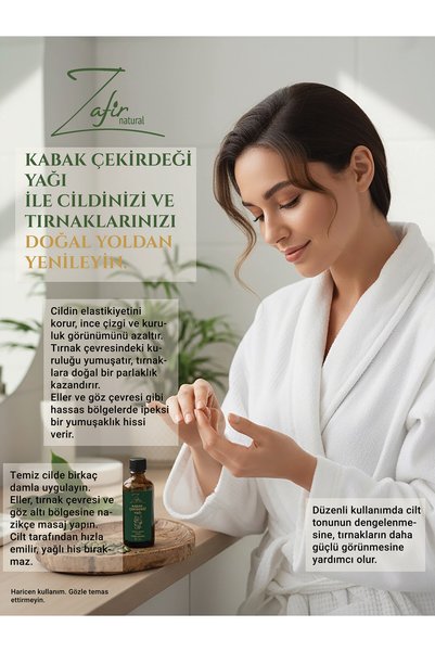 zafirnatural Kabak Çekirdeği Yağı 50ml | Fitosterol