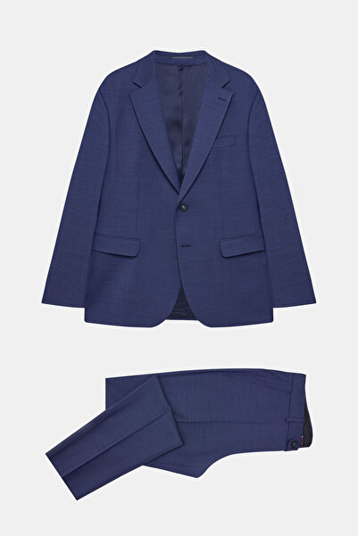 W Collection Dark Blue Regular Fit Suit