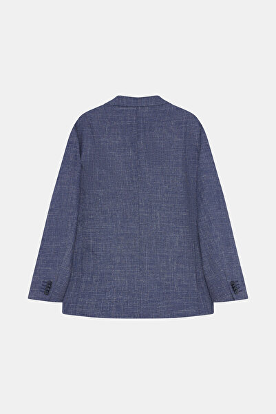 W Collection Dark Blue Buttoned Suit