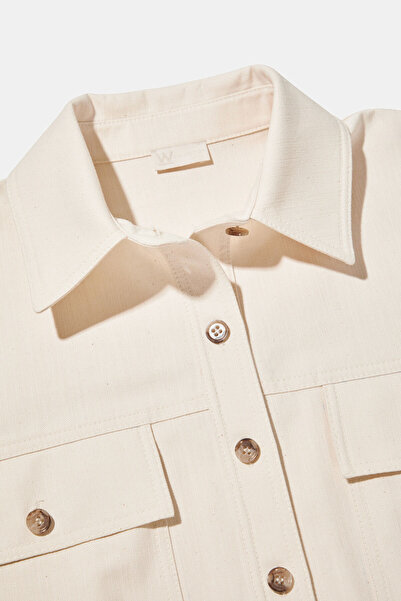 W Collection Ekru Relaxed Fit Jacket