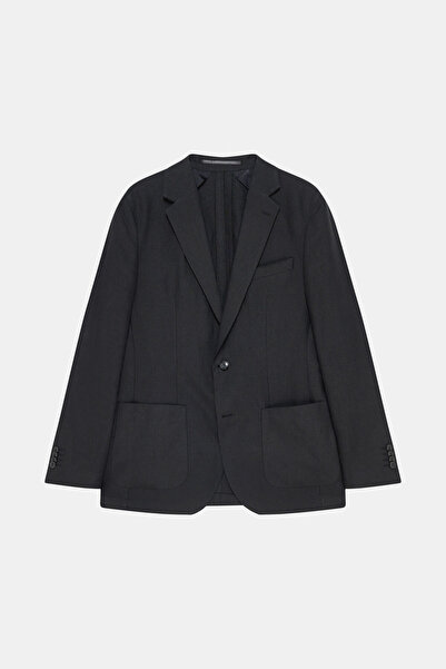 W Collection Black Buttoned Linen Jacket