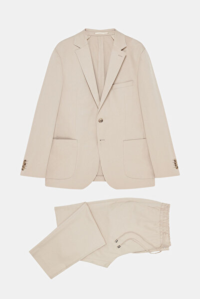 W Collection BEIGE BUTTONED SUIT