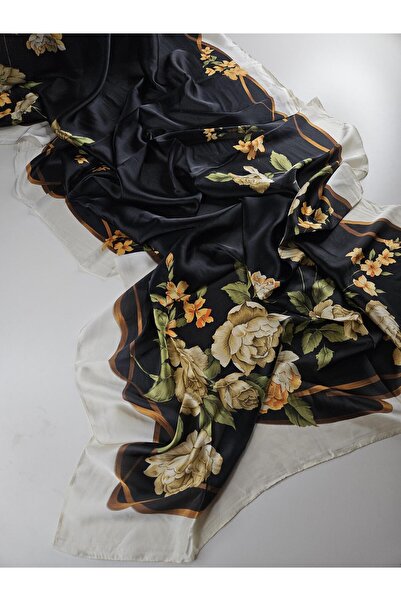 Shiva Scarfs شال حريري بنمط السروج، وشاح حريري، حجاب، لفة رأس