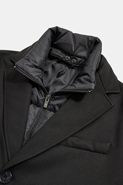 W Collection Black Overcoat