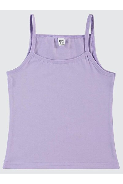 Civil Girls Lila-Beyaz Basic 2-10 Years Old 2-Piece Undershirt St - White 4-5 Years Old