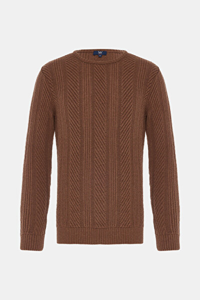 W Collection Tile Crew Neck Long Sleeve Sweater