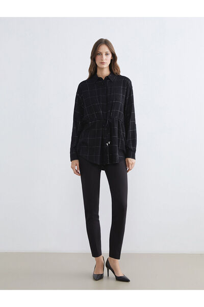 LC Waikiki Lcwaikiki Classicblack Plaid Women's Shirt Tunic