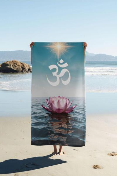 Dolce Mariee Digital Printing Beach Sea Towel Modern Patterned Peshtemal (80X...
