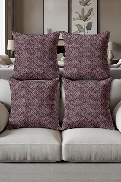 Dolce Mariee Digital Printed Soft Textured 4-Piece Throw Pillow Cover Set (43...