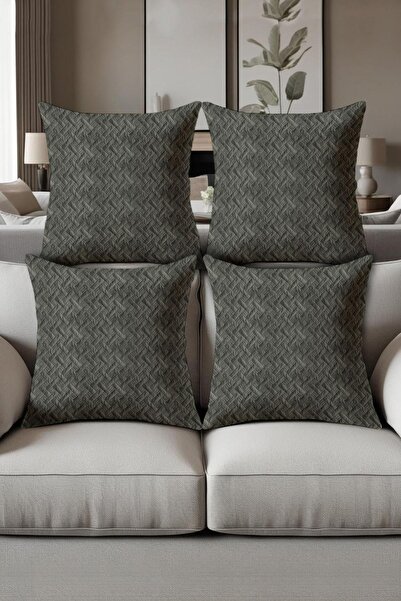 Dolce Mariee Digital Printed Soft Textured 4-Piece Throw Pillow Cover Set (43...