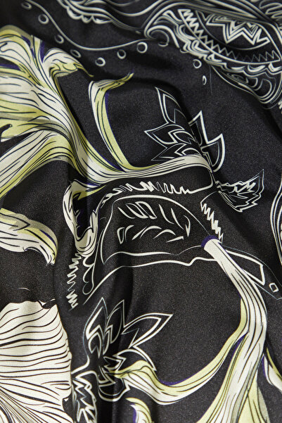 W Collection BLACK PATTERNED DRESS