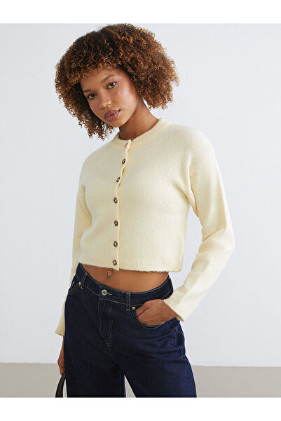 LC Waikiki Özmarka Yeni Sezon Bisiklet Yaka Kadın Triko Hırka