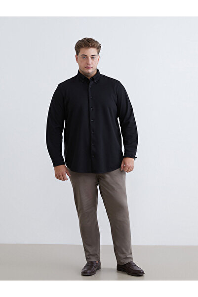 LC Waikiki Ανδρικό πουκάμισο με μακρυμάνικο μοντέρνο σχέδιο Vision New Season Regular Fit