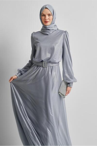 Alvina Belted Evening Dress 45607