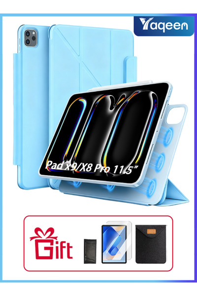 yaqeen Honor Pad X9/X8 Case 11.5-Inch 720 ° Convenient Magnetic Attachment Cover Shockproof Y Folding Stand