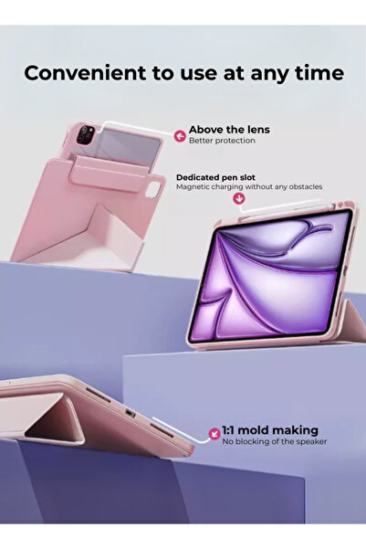 yaqeen iPad Pro M4 11-Inch,iPad Pro 11 Inch M4 (5th A2836 A2837 A3006) 720 Degree Convenient Magnetic Cover