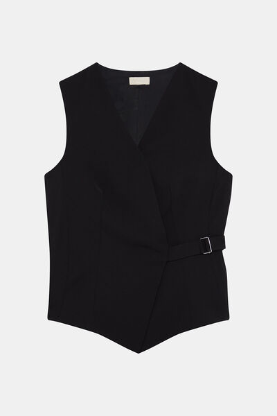 W Collection Black Sleeveless Bluz